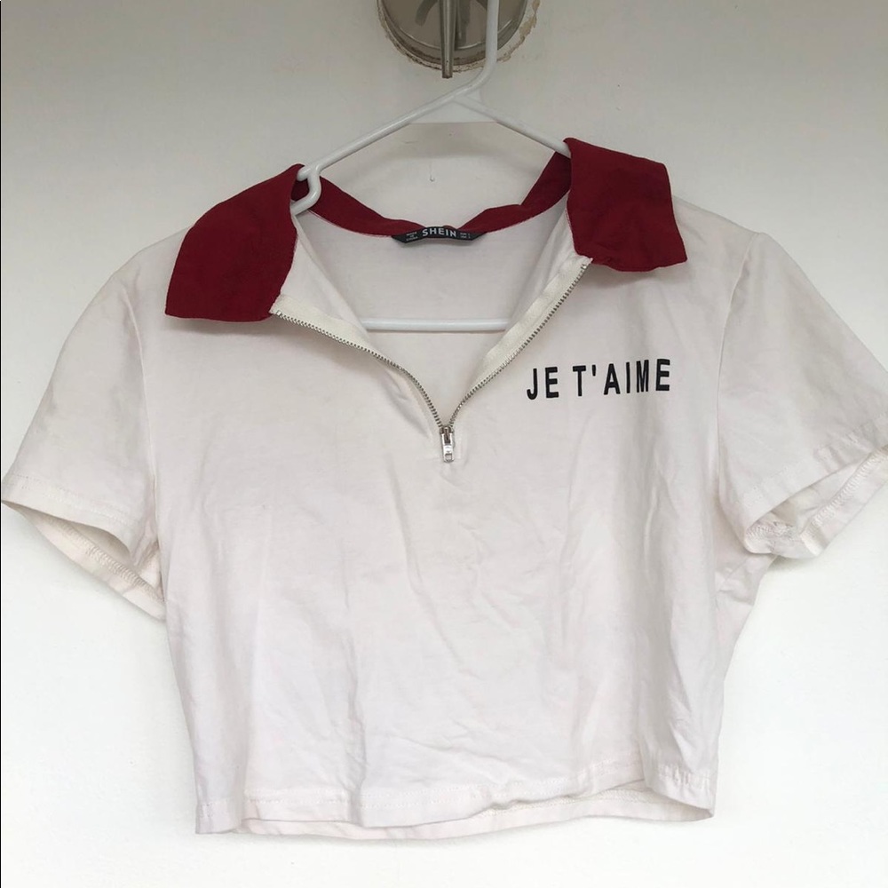 White polo shirt- SHEIN